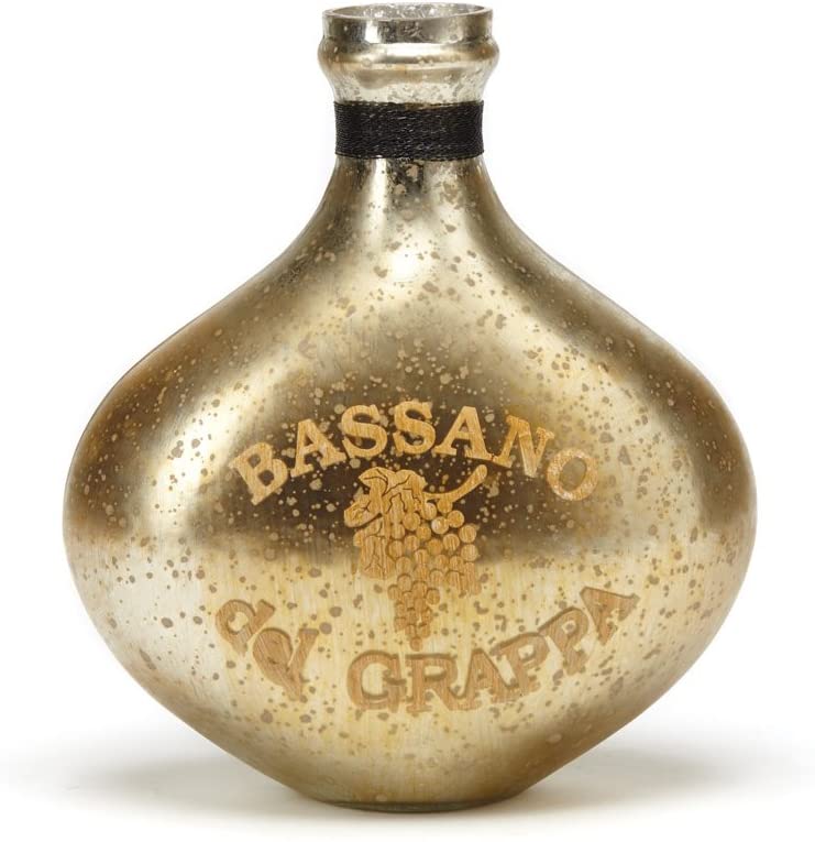 Vintage Glass Bassano Del Grappa Bottle Pezzo Bello