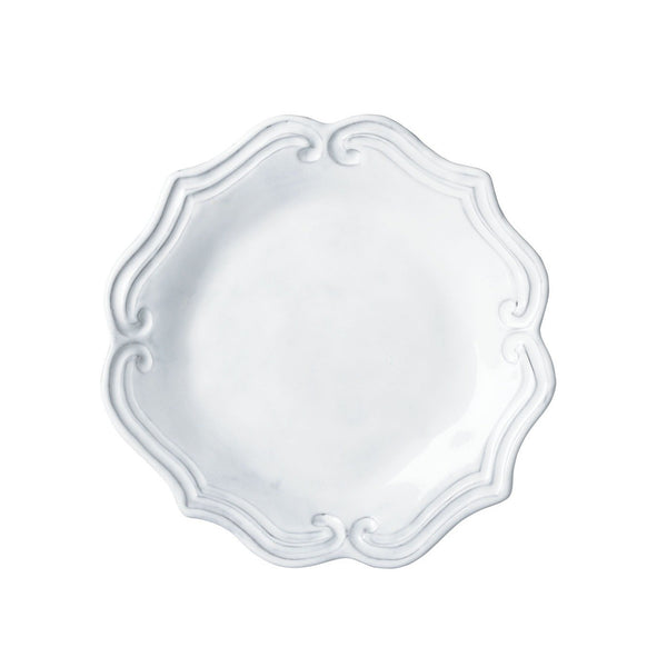 Incanto Baroque White Salad Plate - Set of 4 , tableware - Vietri, Pezzo Bello
 - 1
