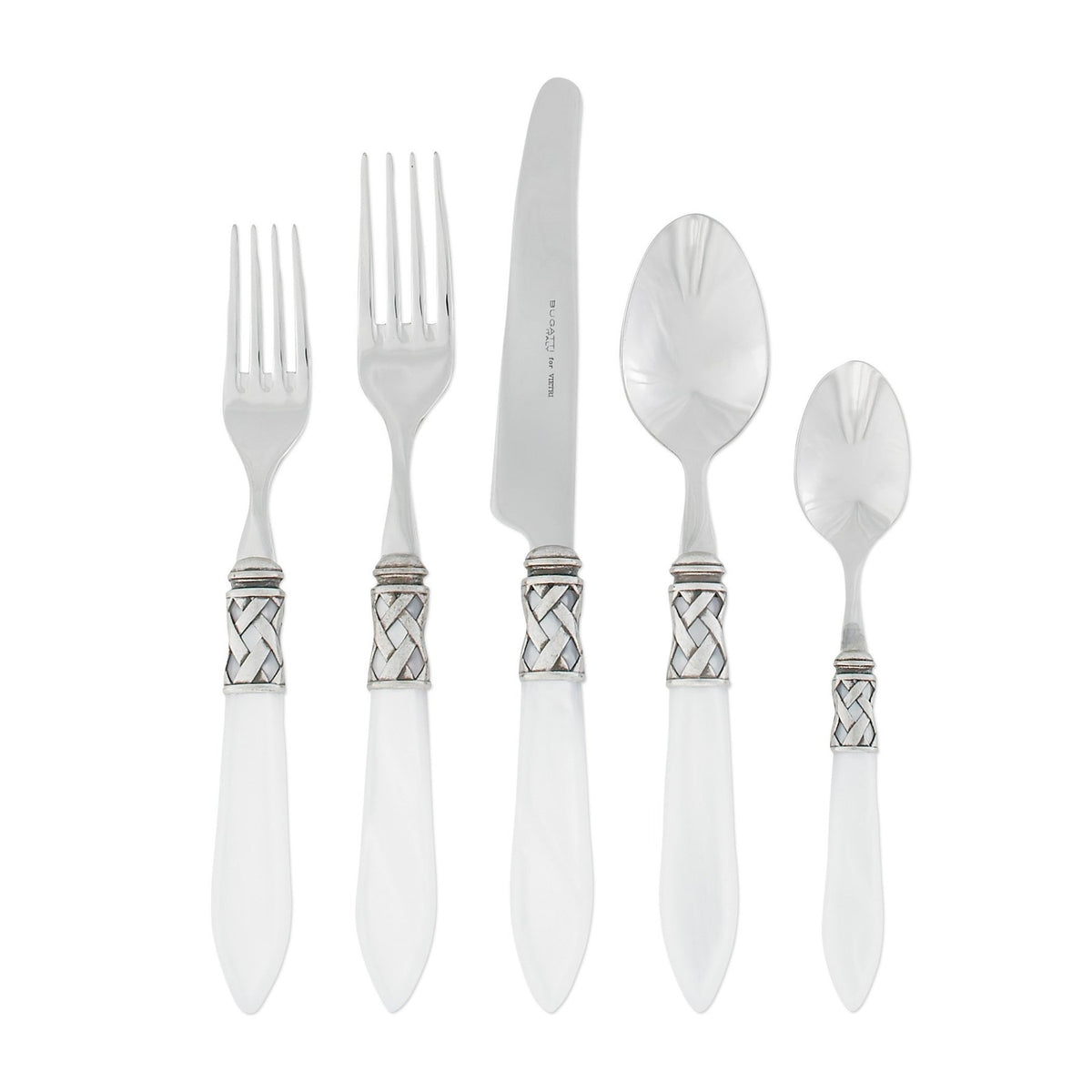 Aladdin Flatware - White – Pezzo Bello