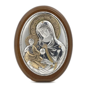 Icon Silver Madonna and Jesus