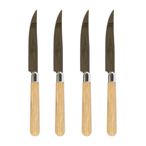 Albero Steak Knives - Set of 4 - Oak