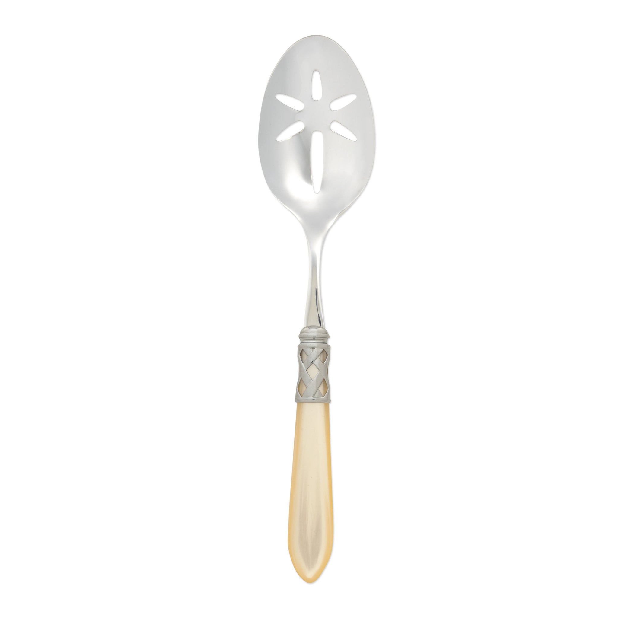 Aladdin Slotted Serving Spoon Antique - Ivory