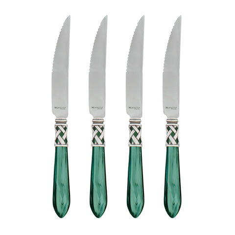 Aladdin Steak Knife Set of 4 Antique - Green