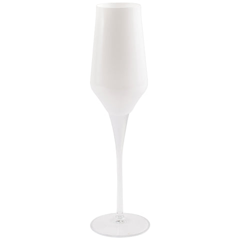 Contessa Champagne Glass - Sets of 4 - White