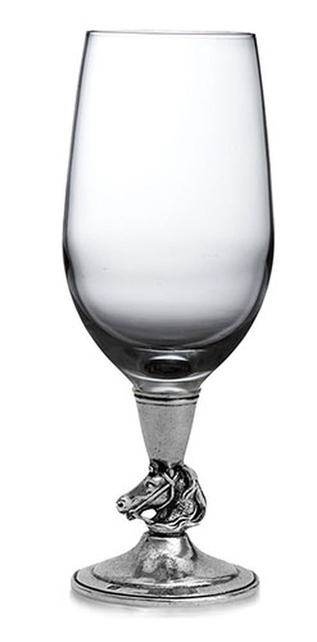 Cavallo Pewter Wine Glass