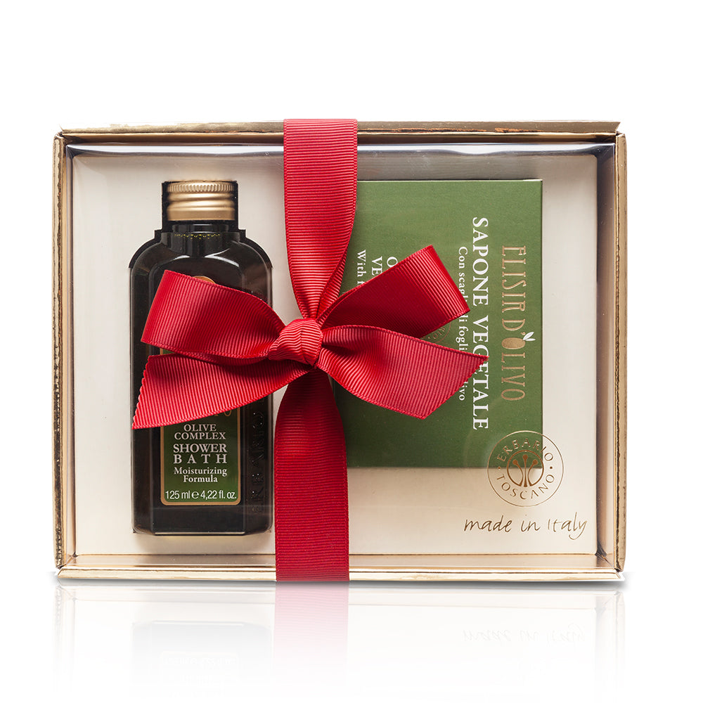 Olive Complex Shower Bath and Soap Gift Set - Erbario Toscana