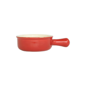 Italian Bakers Small Round Baker with Large Handle - Red