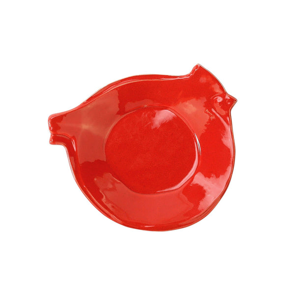 Lastra Holiday Figural Red Bird Canape Plate - Set of 4