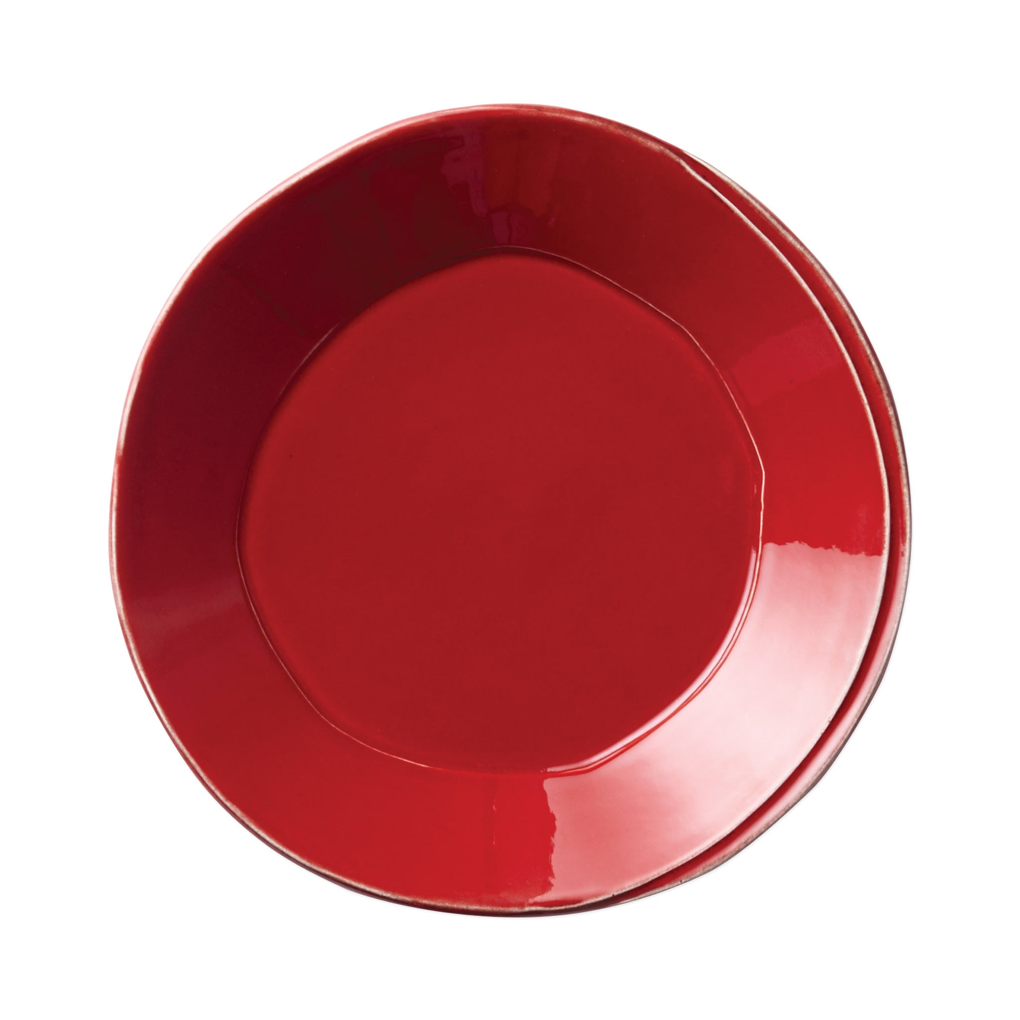 Lastra European Dinner Plate - Set of 4 - Red