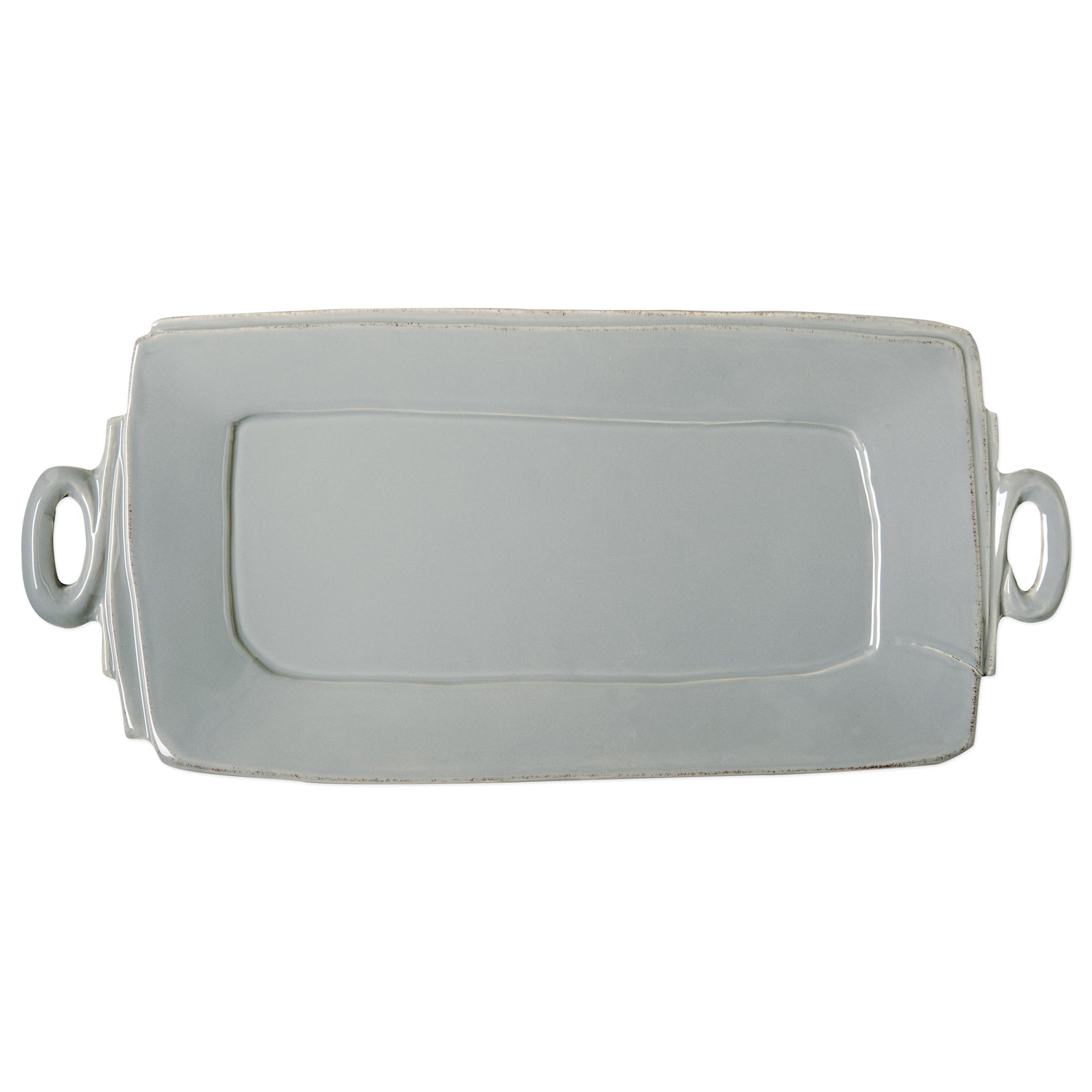 Lastra Handled Rectangular Platter - Gray