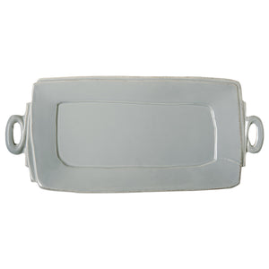 Lastra Handled Rectangular Platter - Gray