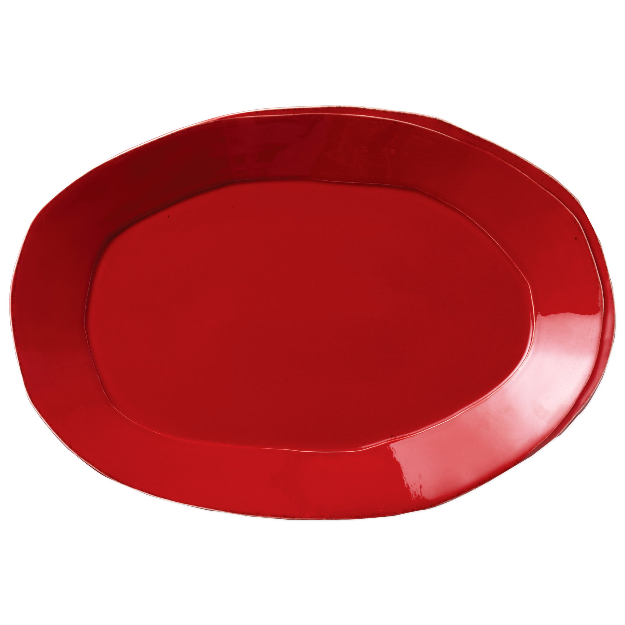 Lastra Oval Platter - Red