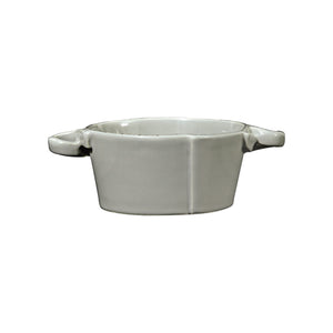 Lastra Small Handled Bowl  - Set of 4 - Gray
