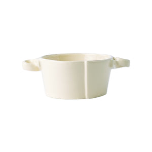 Lastra Small Handled Bowl  - Set of 4 - Linen