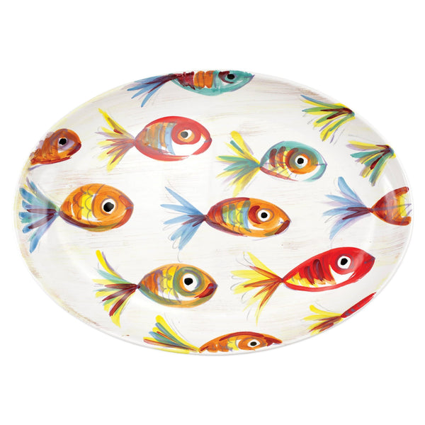 Pesci Colorati Oval Platter