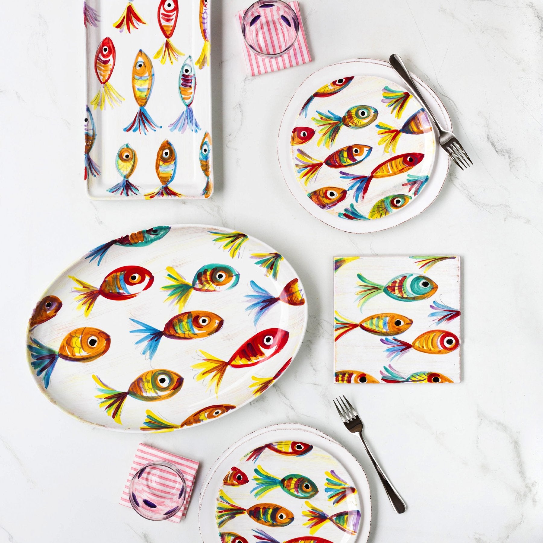 Vietri Pesci Colorati Platter - Thumbnail 3