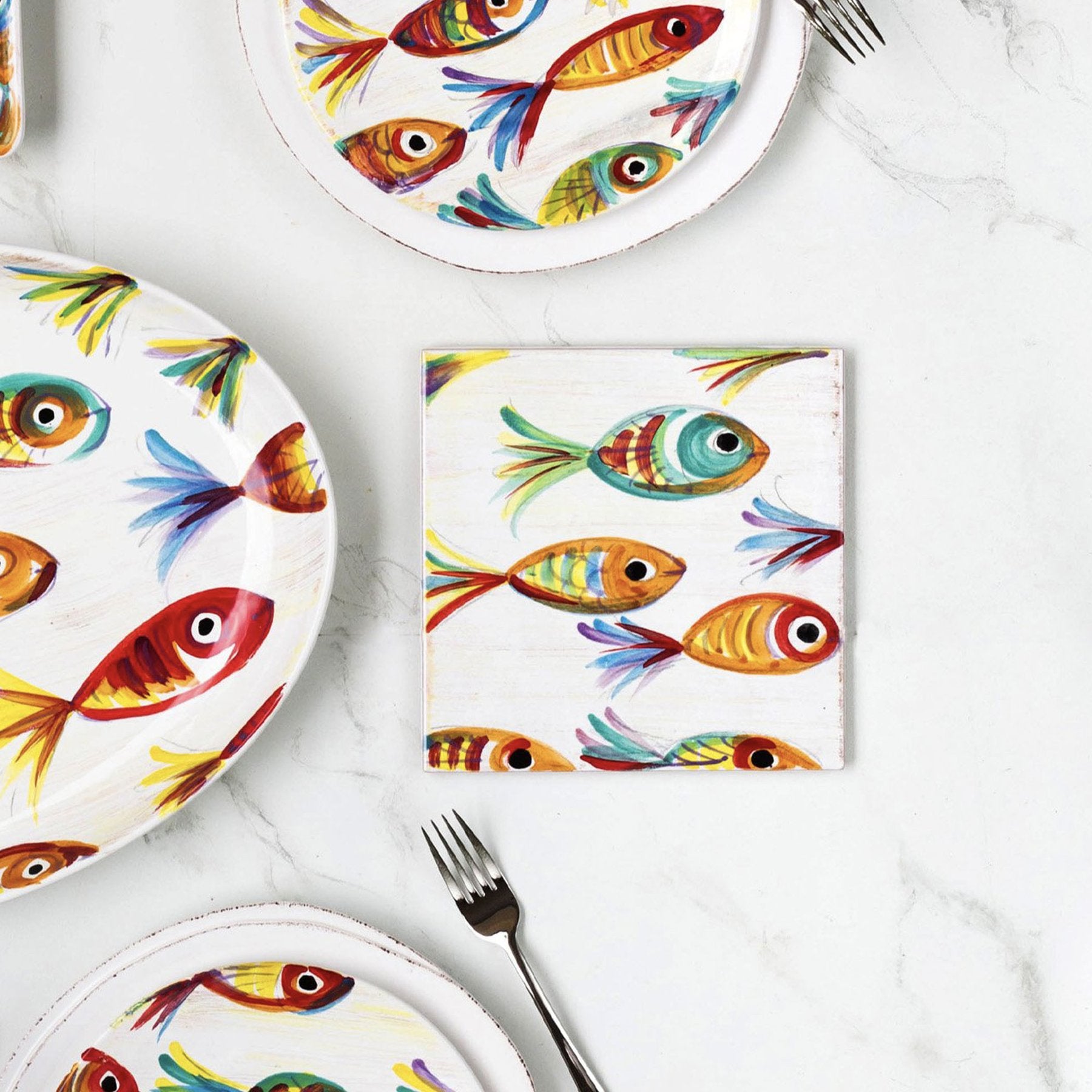 Vietri Pesci Colorati Trivet - Thumbnail 3