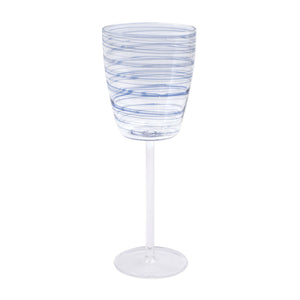Swirl Wine Glass - Set of 4 - Blue