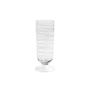 Swirl Champagne Glass - Set of 4 - White