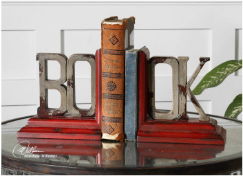 Book - Bookends - Set of 2 , Bookends - Uttermost, Pezzo Bello
 - 1