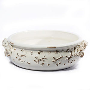 Terrazza Antique White Decorative Bowl