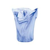Onda Mouth Blown Cobalt Glass Vase