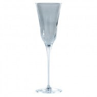 Optical Smoke Gray Champagne Glass - Set of 4
