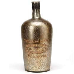 Vintage Glass San Gimignano Wide Bottle
