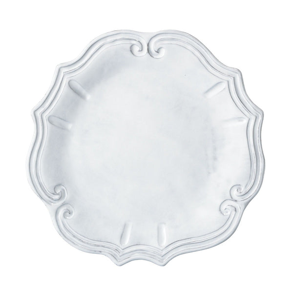 Incanto Baroque White Dinner Plate - Set of 4 , tableware - Vietri, Pezzo Bello
 - 1
