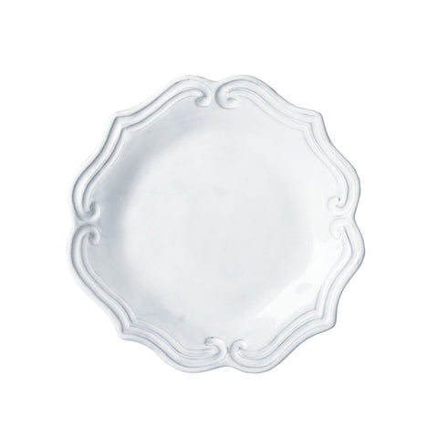 Incanto Baroque White Salad Plate - Set of 4 , tableware - Vietri, Pezzo Bello
 - 1
