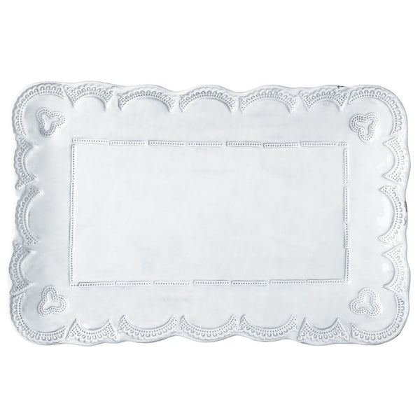 Incanto Lace Small Rectangular Platter , tableware - Vietri, Pezzo Bello
 - 1