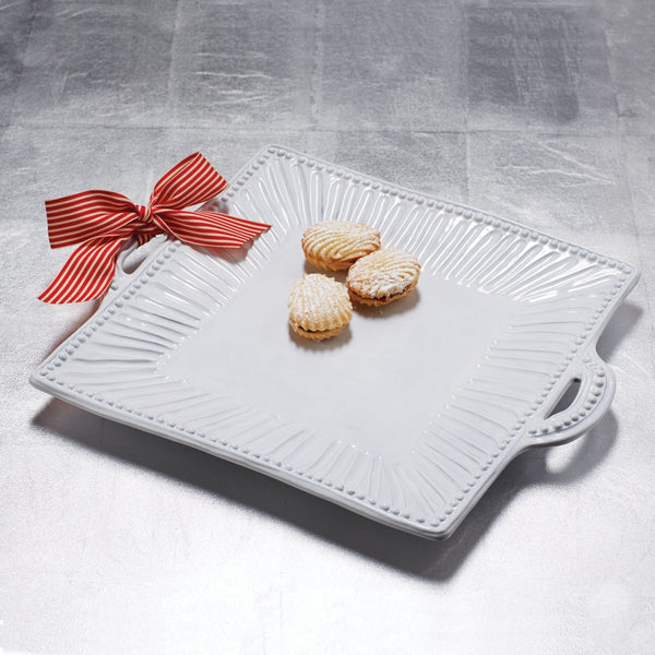 Incanto Stripe Square Handled Platter , tableware - Vietri, Pezzo Bello
 - 2