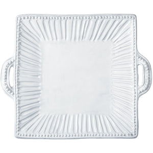 Incanto Stripe Square Handled Platter , tableware - Vietri, Pezzo Bello
 - 1
