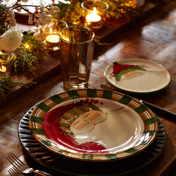 Old St. Nick Assorted Dinner Plates - Set of 4 Plates , Christmas - Vietri, Pezzo Bello
 - 3