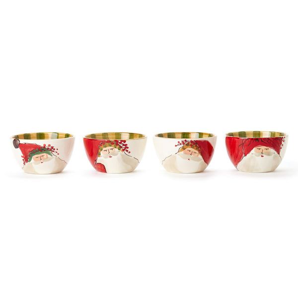 Old St. Nick Assorted Cereal Bowls - Set of 4 , Christmas - Vietri, Pezzo Bello
 - 2