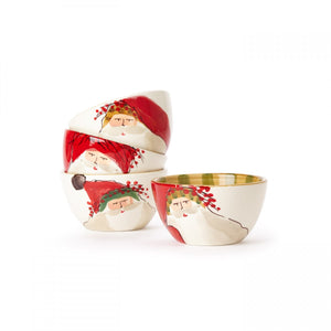 Old St. Nick Assorted Cereal Bowls - Set of 4 , Christmas - Vietri, Pezzo Bello
 - 1