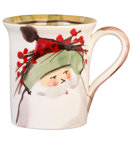 Old St. Nick Green Hat Mug - Set of 4 Mugs , Christmas - Vietri, Pezzo Bello
 - 1