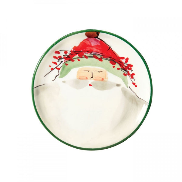 Old St. Nick Assorted Canape Plates - Set of 4 , Christmas - Vietri, Pezzo Bello
 - 3
