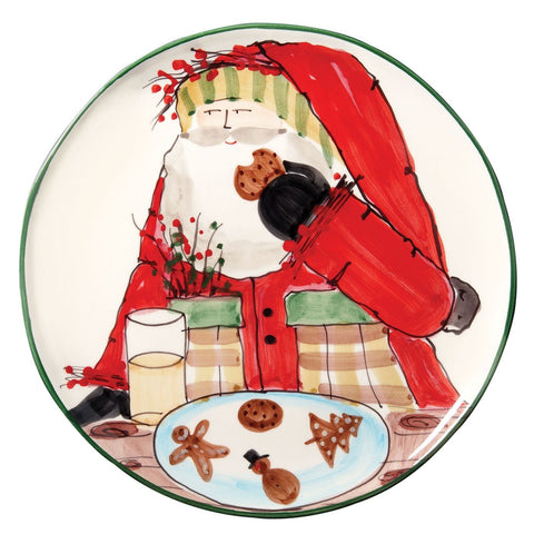 Old St. Nick Cookie Platter , Christmas - Vietri, Pezzo Bello
