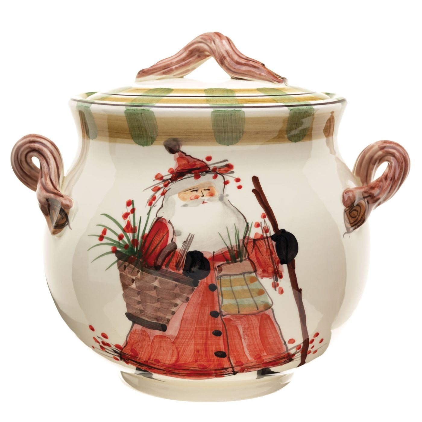 Old St. Nick Biscotti Jar , Christmas - Vietri, Pezzo Bello
 - 1